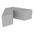 Foam Soft Seating - V-Shape (12" H) - Dark Gray