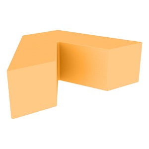 Foam Soft Seating - V-Shape (12" H) - Sunflower