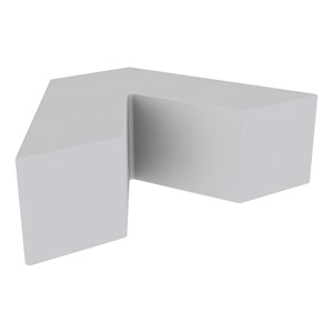 Foam Soft Seating - V-Shape (12" H) - Light Gray