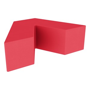 Foam Soft Seating - V Shape (12" H) - Red