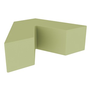 Foam Soft Seating - V Shape (12" H) - Fern Green