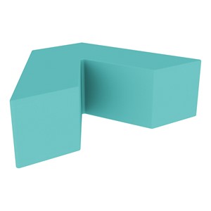 Foam Soft Seating - V Shape (12" H) - Turquoise