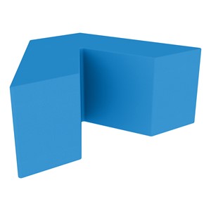 Foam Soft Seating - V Shape (16" H) - French Blue