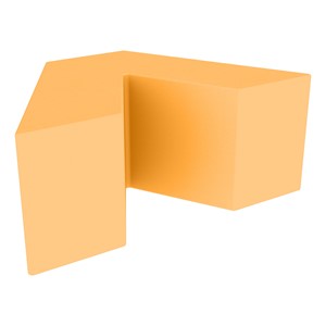 Foam Soft Seating - V Shape (16" H) - Sunflower