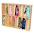 Wooden 16-Section Locker Unit