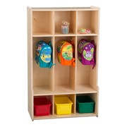 Three-Section Classroom Seat Locker