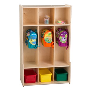 Three-Section Classroom Seat Locker