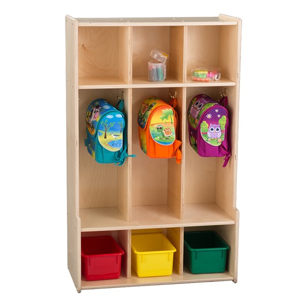 Three-Section Classroom Seat Locker