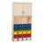 20-Tray Wooden Storage Unit w/ Cabinet & Assorted Color Bins - Assembled