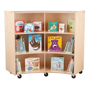 Concave Mobile Storage Shelving 48" H - Assembled