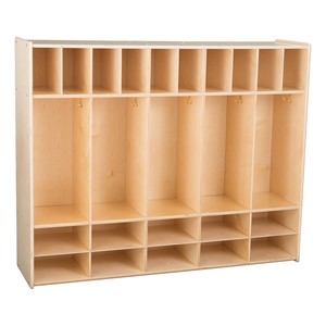 Wooden Locker and Communication Center