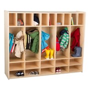 Wooden Locker and Communication Center