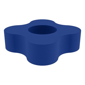 Foam Soft Seating - Four Point Gear (12" H) - Blue