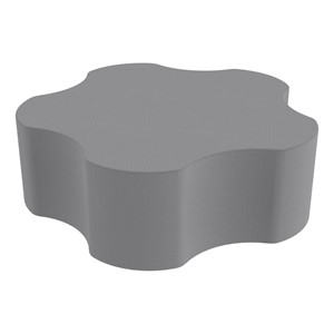 Foam Soft Seating - Five Point Gear (12" H) - Gray