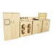 Maple Pretend Kitchen Appliances - Complete Set