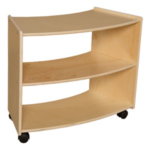 Curved Mobile Shelving (24" H) - Unassembled