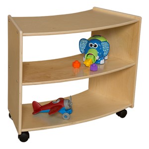 Curved Mobile Shelving (24" H) - Unassembled