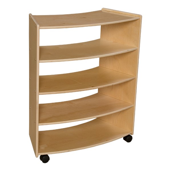Curved Mobile Shelving (36" H) - Assembled