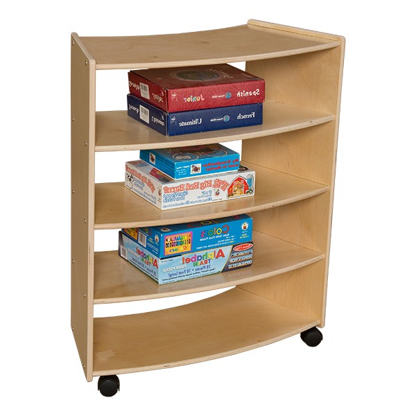 Curved Mobile Shelving (36" H) - Assembled