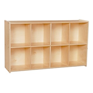 Eight-Tray Wooden Storage Unit