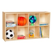 Eight-Tray Wooden Storage Unit