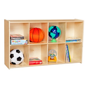 Eight-Tray Wooden Storage Unit