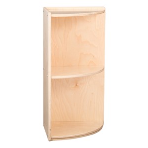 Classroom High Corner Shelf w/ Two Shelves (29" H)