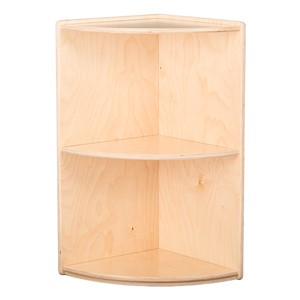 Classroom High Corner Shelf w/ Two Shelves (29" H)