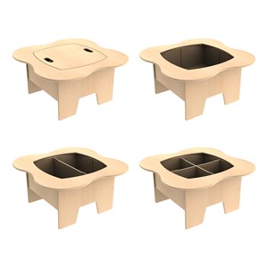 Multi-Purpose Gear Kids Play Table w/ Storage