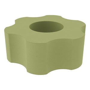 Foam Soft Seating - Six Point Gear (16" H) - Fern Green
