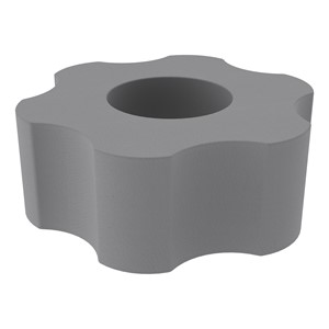 Foam Soft Seating - Six Point Gear (16" H) - Gray