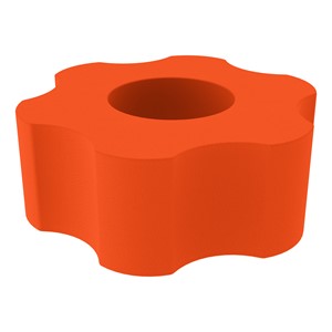 Foam Soft Seating - Six Point Gear (16" H) - Orange