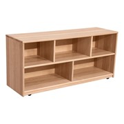 Maple Eight-Section Classroom Shelving Unit