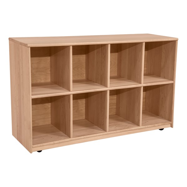 Maple Eight Section Cubby Unit - 30" H