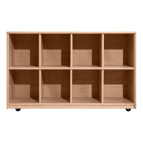 Maple Eight Section Cubby Unit - 30" H