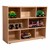 Maple Eight Section Classroom Shelving Unit - 36" H