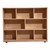 Maple Eight Section Classroom Shelving Unit - 36" H