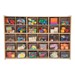 30-Tray Wooden Storage Unit - Assembled & w/ Clear Trays - Accessories not included