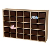 30-Tray Wooden Storage Unit