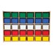 30-Tray Wooden Storage Unit - Unassembled & w/ Colorful Trays