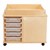 Large Preschool STEM Bin Cart w/ Tabletop & Lip