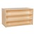 12-Tray Double Wooden Mobile Storage Unit w/ Chocolate Trays – Back