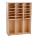 Wooden Cabinet w/ 18 Bins