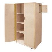Wooden Mobile Teacher's Lock-It-Up Cabinet