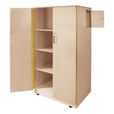 Wooden Mobile Teacher's Lock-It-Up Cabinet