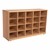 Maple 20-Tray Cubby Storage Unit w/o Trays