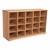 Maple 20-Tray Cubby Storage Unit w/o Trays