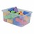 Maple 20-Tray Cubby Storage Unit - Clear Tray