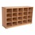 Maple 20-Tray Cubby Storage Unit - w/o Trays