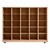 Maple 25-Tray Cubby Storage Unit w/o Trays